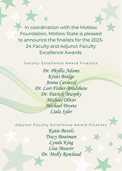 Faculty & Adjunct Faculty Excellence Finalists