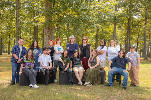 Back Row: Alex Phillips, Allie Lingerfelt, Robin Throneberry, Luke Yates, Kyle McCoy, Tucker Johnson, Juan Beltran-Diaz, Brinley Hone, and Tucker Bottum  Front Row: Shelby Simmons, Jonathan Parker, Arianna Yanofsky, Brianna Pence, Kiauna Lawrence, and Javan Winton.