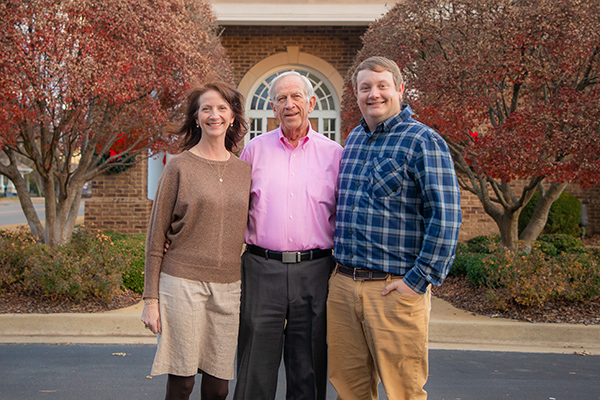 Gay Dempsey, Charles Gleghorn, and Conner Dempsey. Three Generations Partnering with Motlow State.